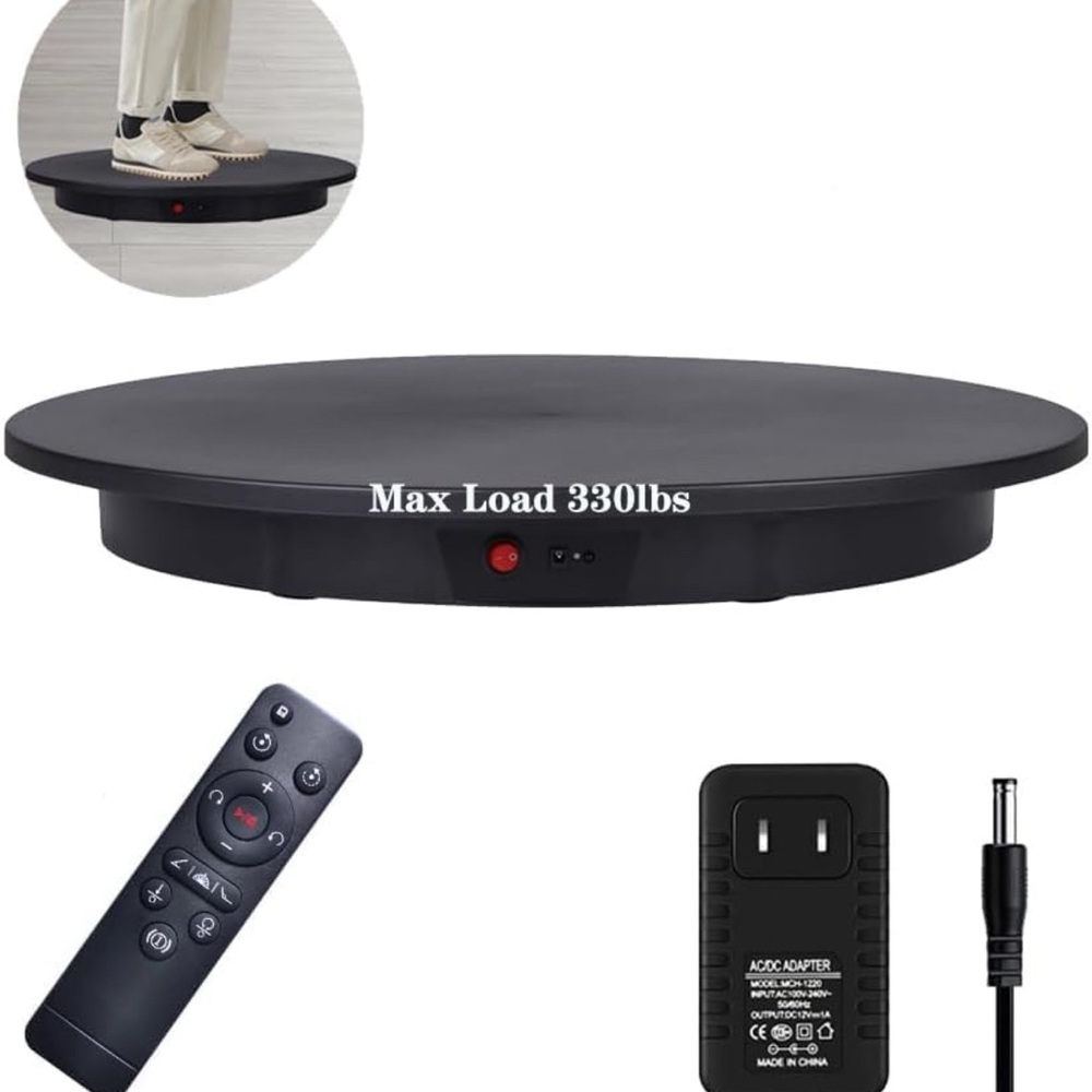 Black Rotating Display Turntable